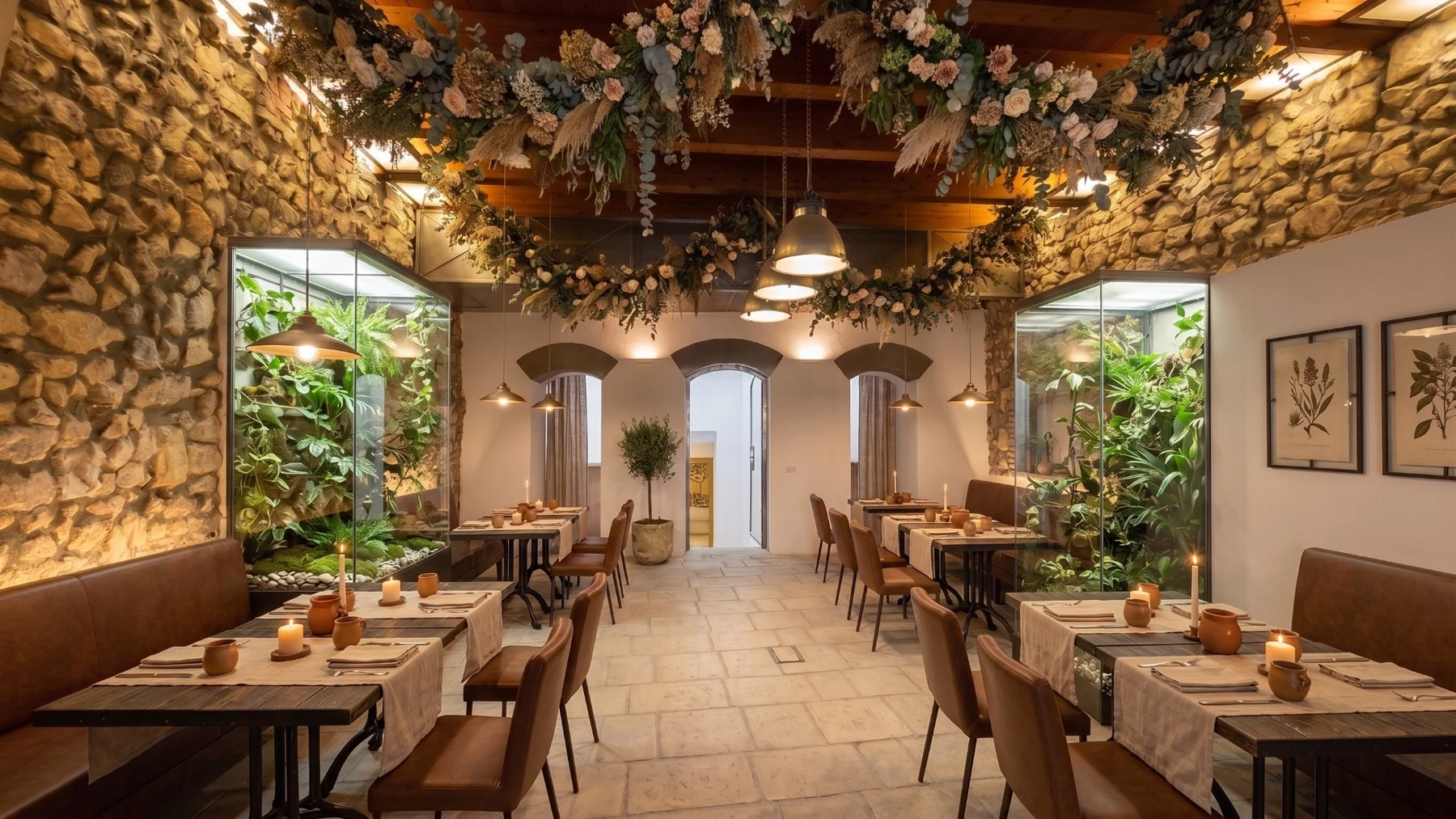 Rendering illustrativo del bistrot